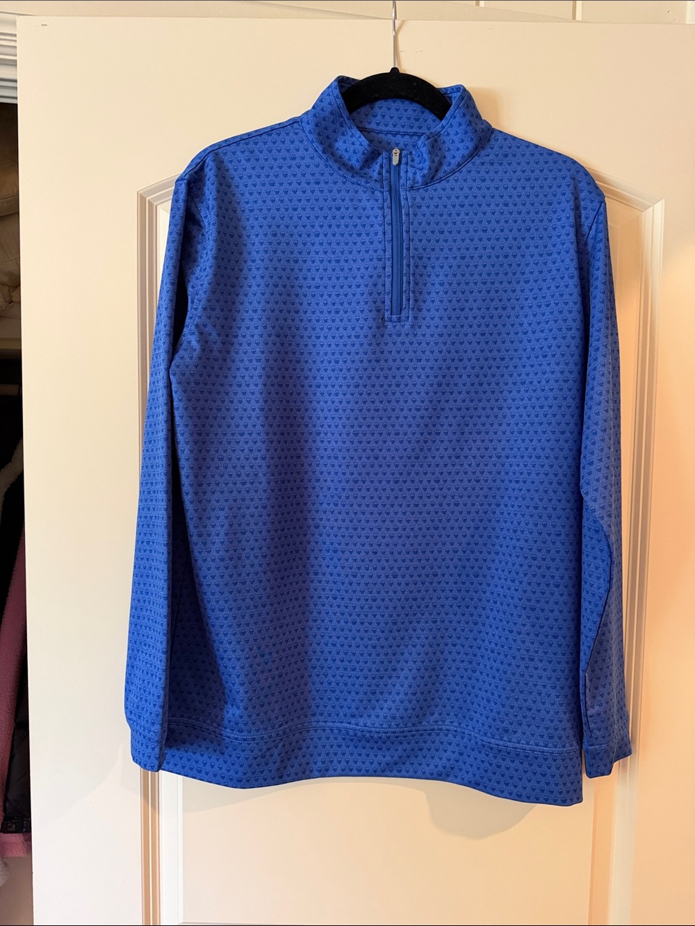 Peter Millar Royal Blue Half-Zip Performance Sweater
